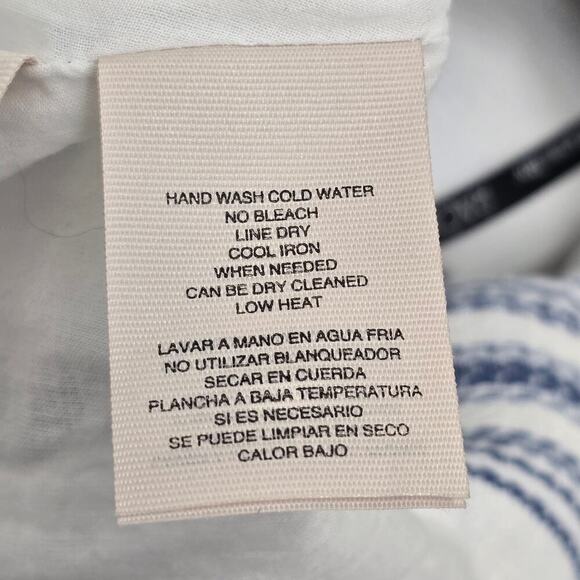 RACHEL Rachel Roy Lola Dress Cotton Stripe Cut-Out Twist Bodice Knee-Length 2 - Picture 10 of 13